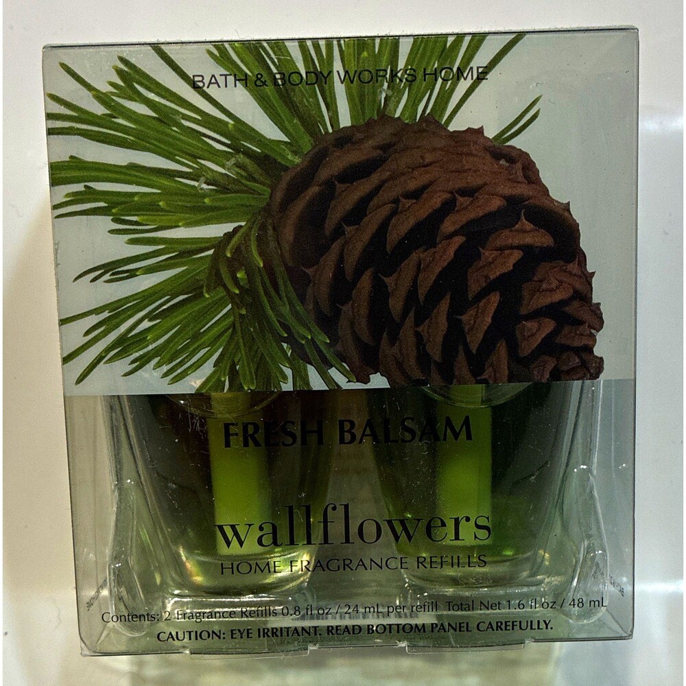 Bath & Body Works Wallflowers Fresh Balsam Oil Refill 2-Pack 1.6 fl oz